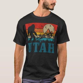 Utah Bigfoot Vintage Berge Wandern Camping T-Shirt