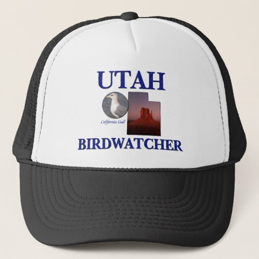 Utah Birdwatcher Truckerkappe (Vorderseite)