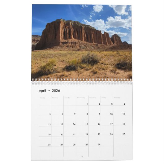 Utah Calendar Kalender (Apr 2026)