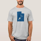 Utah Champagne Pulver T-Shirt (Vorderseite)