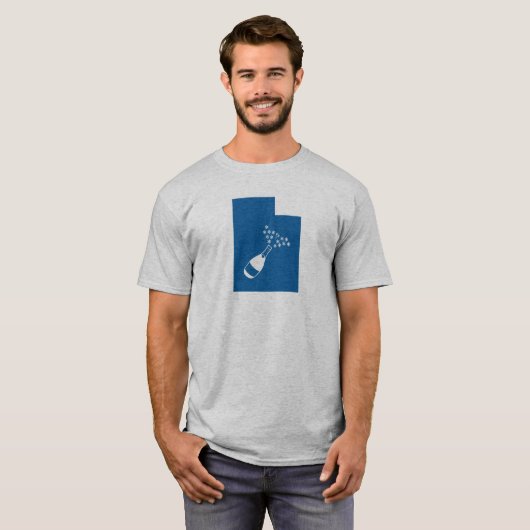 Utah Champagne Pulver T-Shirt (Vorne ganz)