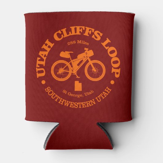 Utah Cliffs Loop (Radfahren) Dosenkühler (Vorderseite)