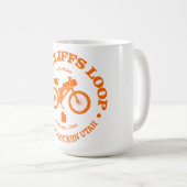 Utah Cliffs Loop (Radfahren) Kaffeetasse (VorderseiteRechts)