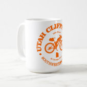 Utah Cliffs Loop (Radfahren) Kaffeetasse (Vorderseite Links)