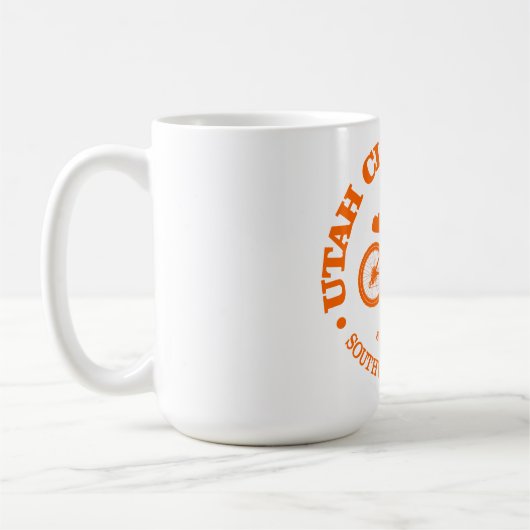 Utah Cliffs Loop (Radfahren) Kaffeetasse (Links)