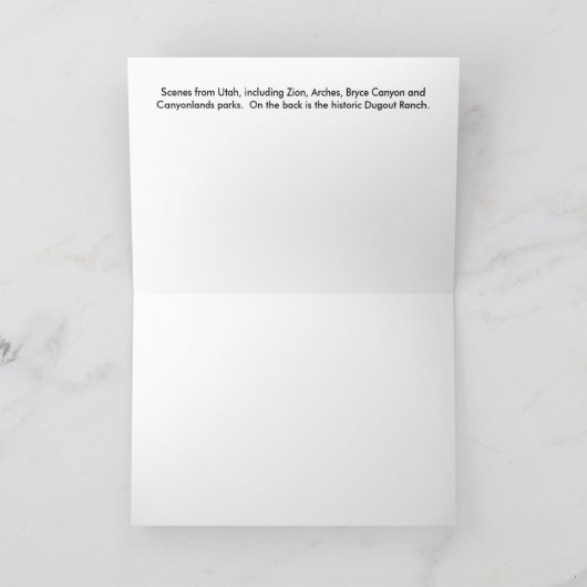 Utah Collage Karte (Innenseite)