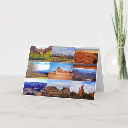 Utah Collage Karte (Vorderseite)