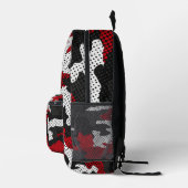 Utah college Crimson & White Warrior Camo Printed Bedruckter Rucksack (Rechts)