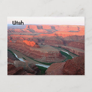 Utah: Dead Horse Point Staat Park 3, Sonnenaufgang Postkarte