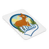 Utah Deer Travel Logo Magnet (Rechte Seite)