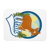 Utah Deer Travel Logo Magnet (Horizontal)