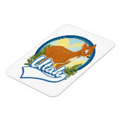 Utah Deer Travel Logo Magnet (Linke Seite)