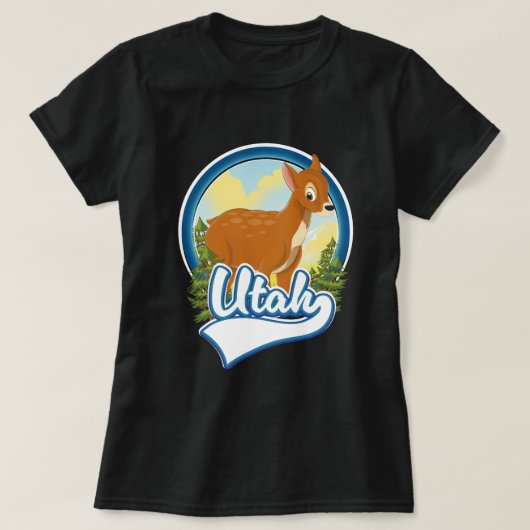 Utah Deer Travel Logo T-Shirt (Design vorne)
