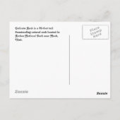 Utah Delicate Arch Postkarte (Rückseite)