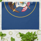 Utah: Der beehive Staat US-Flagge, Industrie Geschirrtuch (Gefaltet)