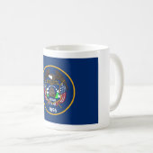 Utah: Der beehive Staat US-Flagge, Industrie Kaffeetasse (VorderseiteRechts)