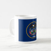 Utah: Der beehive Staat US-Flagge, Industrie Kaffeetasse (Vorderseite Links)