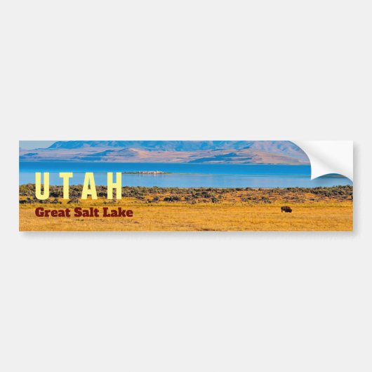 UTAH Der große Salzsee Staat Autoaufkleber (Vorne)