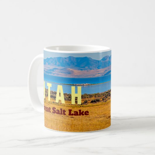 UTAH Der große Salzsee Staat Kaffeetasse (Vorderseite Links)