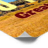 UTAH Der große Salzsee Staat Poster (Ecke)