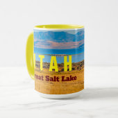 UTAH Der große Salzsee Staat Tasse (Vorderseite Links)