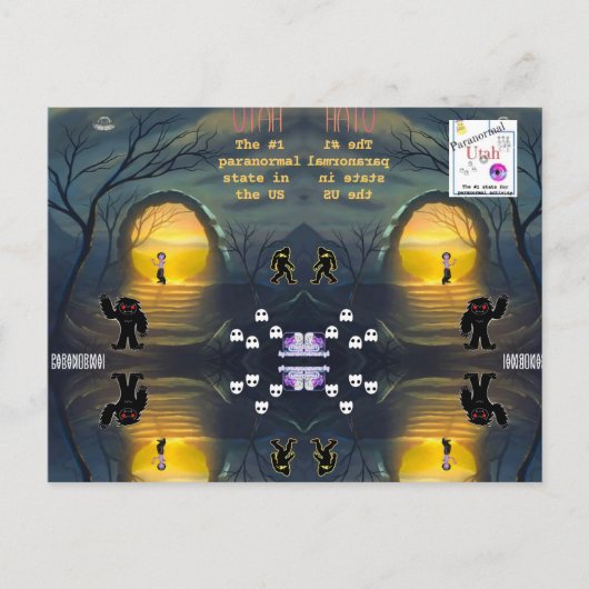 Utah der paranormalste Staat Postkarte (Vorderseite)