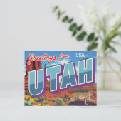 Utah Desert Bobcat Monument Valley Postkarte (Stehend Vorderseite)