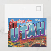 Utah Desert Bobcat Monument Valley Postkarte (Vorne/Hinten)