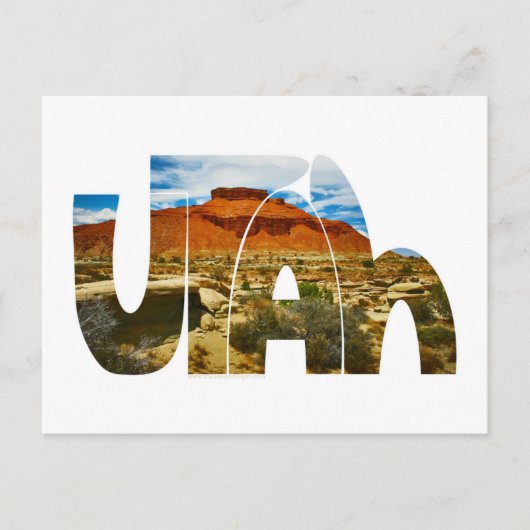 Utah Desert Postkarte (Vorderseite)