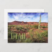 Utah Desert Yucca Postkarte (Vorne/Hinten)