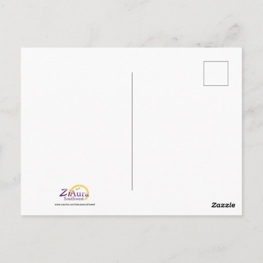 Utah Desert Yucca Postkarte (Rückseite)