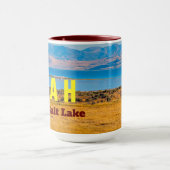 UTAH Die Tasse des Staat über den großen Salzsee (Zentrum)