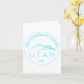 Utah Elevated Mountain - Retro Karte (Gelbe Blume)