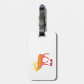 Utah Elk Gepäckanhänger (Rückseite vertikal)