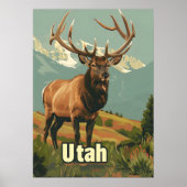 Utah Elk Poster (Vorne)