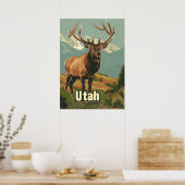 Utah Elk Poster (Küche)