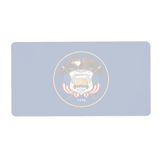 Utah Faint Flag Shipping Label (Vorne)