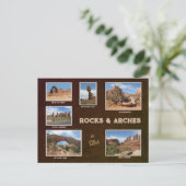 Utah: Felsen & Bögen Postkarte (Stehend Vorderseite)