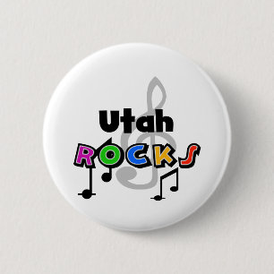 Utah-Felsen Button