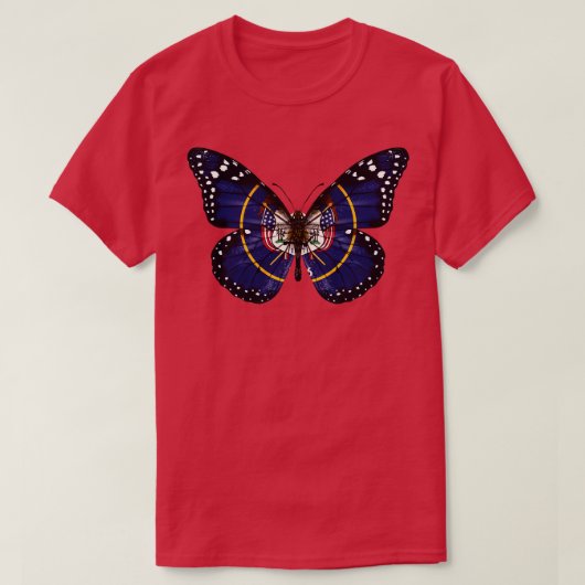 Utah Flag Butterfly Geschenk für Utahn aus Utah UT T-Shirt (Design vorne)