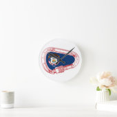 Utah Flag Climbing Carabiner Runde Wanduhr (Zuhause)