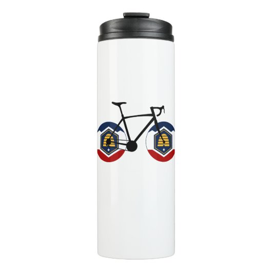 Utah Flag Cycling Thermosbecher (Vorderseite)