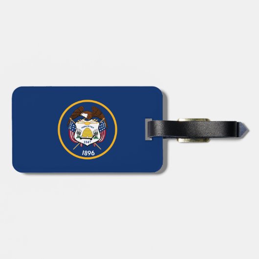 Utah Flag Gepäckanhänger (Rückseite horizontal)