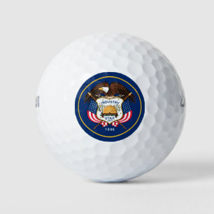 UTAH FLAG GOLFBALL