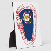 Utah Flag Klettersteig Carabiner Fotoplatte (Seite)