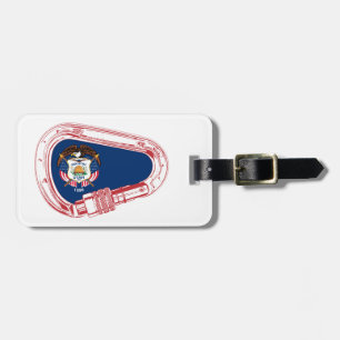 Utah Flag Klettersteig Carabiner Gepäckanhänger