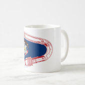 Utah Flag Klettersteig Carabiner Kaffeetasse (VorderseiteRechts)
