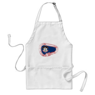 Utah Flag Klettersteig Carabiner Schürze