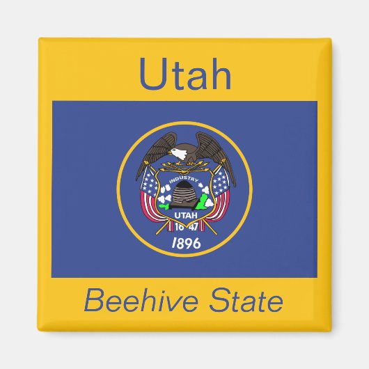 Utah Flag Magnet (Vorne)