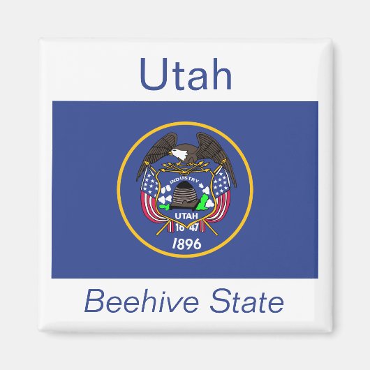 Utah Flag Magnet (Vorne)